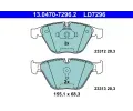 Sada brzdovch destiek ATE ‐ AT LD7296