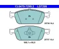 Sada brzdovch destiek ATE ‐ AT LD7299