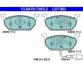Sada brzdovch destiek ATE ‐ AT LD7303