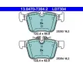 Sada brzdovch destiek ATE ‐ AT LD7304