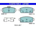 Sada brzdovch destiek ATE ‐ AT LD7309