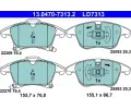 Sada brzdovch destiek ATE ‐ AT LD7313