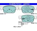 Sada brzdovch destiek ATE ‐ AT LD7314