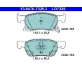 Sada brzdovch destiek ATE ‐ AT LD7325