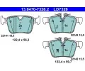 Sada brzdovch destiek ATE ‐ AT LD7326