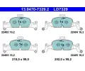 Sada brzdovch destiek ATE ‐ AT LD7329