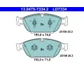 Sada brzdovch destiek ATE ‐ AT LD7334