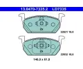 Sada brzdovch destiek ATE ‐ AT LD7335