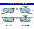 Sada brzdovch destiek ATE ‐ AT LD7344