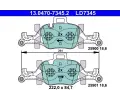 Sada brzdovch destiek ATE ‐ AT LD7345
