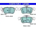 Sada brzdovch destiek ATE ‐ AT LD7346