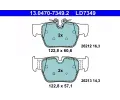 Sada brzdovch destiek ATE ‐ AT LD7349