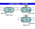 Sada brzdovch destiek ATE ‐ AT LD7350