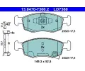 Sada brzdovch destiek ATE ‐ AT LD7360