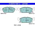 Sada brzdovch destiek ATE ‐ AT LD7361
