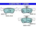 Sada brzdovch destiek ATE ‐ AT LD7362