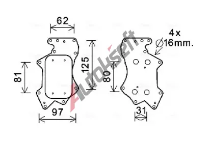 AVA QUALITY COOLING Chladi oleje AVA AI3403, AI3403