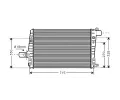 Chladi vzduchu intercooler AVA QUALITY COOLING ‐ AVA AI4136