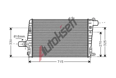 AVA QUALITY COOLING Chladič vzduchu intercooler AVA AI4136, AI4136  AVA QUALITY COOLING Chladič vzduchu intercooler AVA AI4136, AI4136