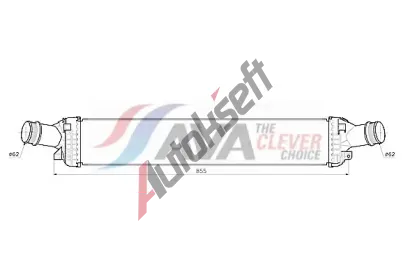 AVA QUALITY COOLING Chladič vzduchu intercooler AVA AI4457, AI4457 AVA QUALITY COOLING Chladič vzduchu intercooler AVA AI4457, AI4457
