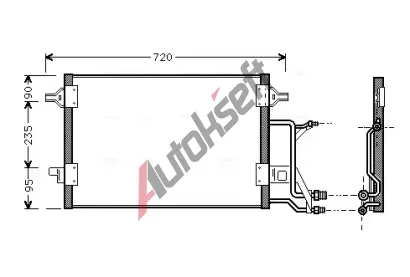 AVA QUALITY COOLING Kondenztor klimatizace AVA AI5176, AI5176