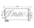 Kondenztor klimatizace AVA QUALITY COOLING ‐ AVA AI5382D