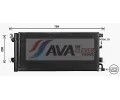 Kondenz�tor klimatizace&nbsp;AVA QUALITY COOLING&nbsp;&dash;&nbsp;AVA AI5447D
