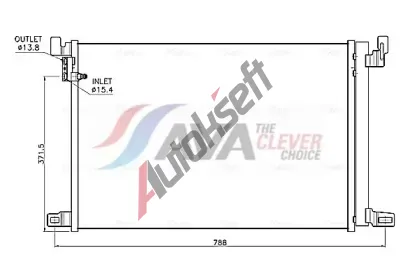 AVA QUALITY COOLING Kondenzátor klimatizace ** CLEVER FIT ** AVA AI5459D, AI5459D AVA QUALITY COOLING Kondenzátor klimatizace ** CLEVER FIT ** AVA AI5459D, AI5459D