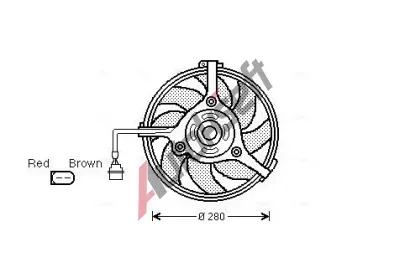 AVA QUALITY COOLING Vtrk chlazen motoru AVA AI7510, AI7510