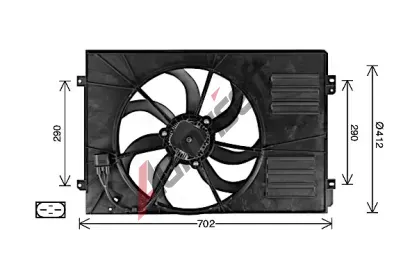AVA QUALITY COOLING Vtrk chlazen motoru AVA AI7523, AI7523