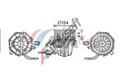 AVA QUALITY COOLING Vnitn ventiltor AVA AI8391, AI8391