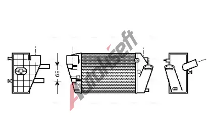 AVA QUALITY COOLING Chladi� vzduchu intercooler AVA AIA4187, AIA4187