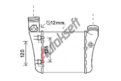 AVA QUALITY COOLING Chladi vzduchu intercooler AVA AIA4333, AIA4333