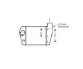 Chladi vzduchu intercooler AVA QUALITY COOLING ‐ AVA AIA4350