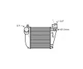 Chladi vzduchu intercooler AVA QUALITY COOLING ‐ AVA AIA4354