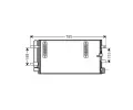 Kondenztor klimatizace AVA QUALITY COOLING ‐ AVA AIA5297D
