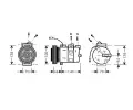 Kompresor klimatizace AVA QUALITY COOLING ‐ AVA AIAK150