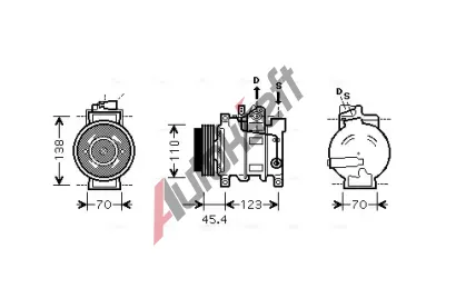 AVA QUALITY COOLING Kompresor klimatizace AVA AIAK227, AIAK227