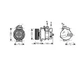 Kompresor klimatizace AVA QUALITY COOLING ‐ AVA AIAK262