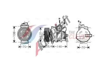 AVA QUALITY COOLING Kompresor klimatizace ** CLEVER FIT ** AVA AIAK274, AIAK274