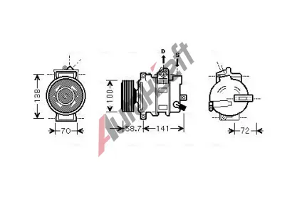 AVA QUALITY COOLING Kompresor klimatizace AVA AIAK279, AIAK279 AVA QUALITY COOLING Kompresor klimatizace AVA AIAK279, AIAK279