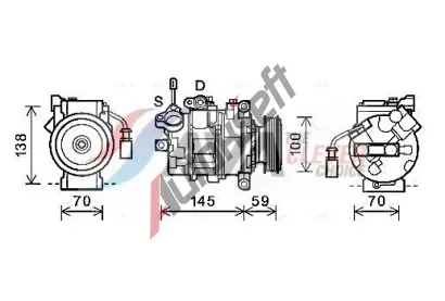 AVA QUALITY COOLING Kompresor klimatizace ** CLEVER FIT ** AVA AIAK342, AIAK342