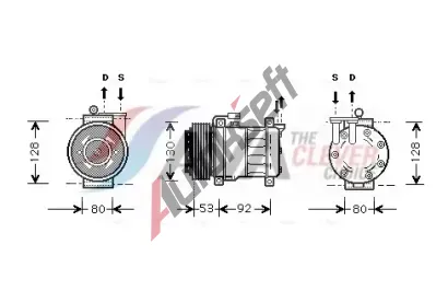 AVA QUALITY COOLING Kompresor klimatizace ** CLEVER FIT ** AVA ALAK009, ALAK009