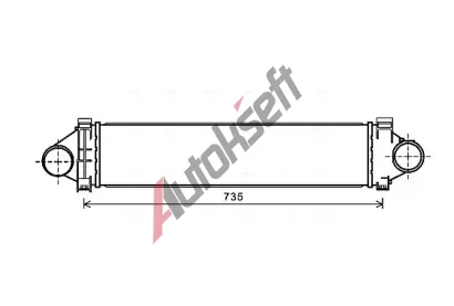 AVA QUALITY COOLING Chladič vzduchu intercooler AVA AU4213, AU4213 AVA QUALITY COOLING Chladič vzduchu intercooler AVA AU4213, AU4213