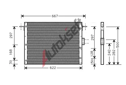 AVA QUALITY COOLING Kondenztor klimatizace AVA AU5075, AU5075