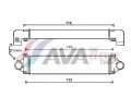 Chladi vzduchu intercooler AVA QUALITY COOLING ‐ AVA AUA4218