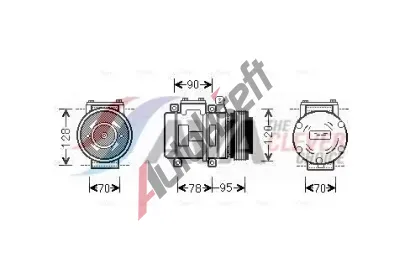 AVA QUALITY COOLING Kompresor klimatizace ** CLEVER FIT ** AVA AUAK028, AUAK028