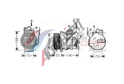 AVA QUALITY COOLING Kompresor klimatizace ** CLEVER FIT ** AVA AUAK187, AUAK187