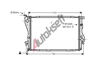AVA QUALITY COOLING Chladič vody AVA BW2202, BW2202  AVA QUALITY COOLING Chladič vody AVA BW2202, BW2202