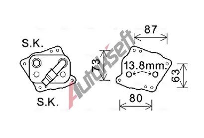 AVA QUALITY COOLING Chladi oleje AVA BW3412, BW3412